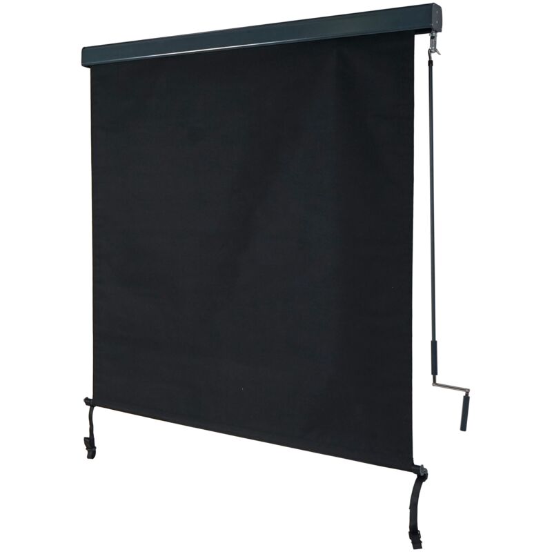 foto del prodotto hhg tenda da sole verticale avvolgibile per finestra 621 140x250cm antracite