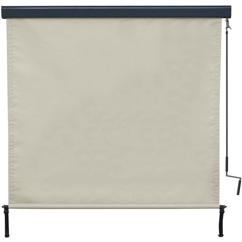foto del prodotto hhg tenda da sole verticale avvolgibile per finestra 621 180x250cm avorio beige
