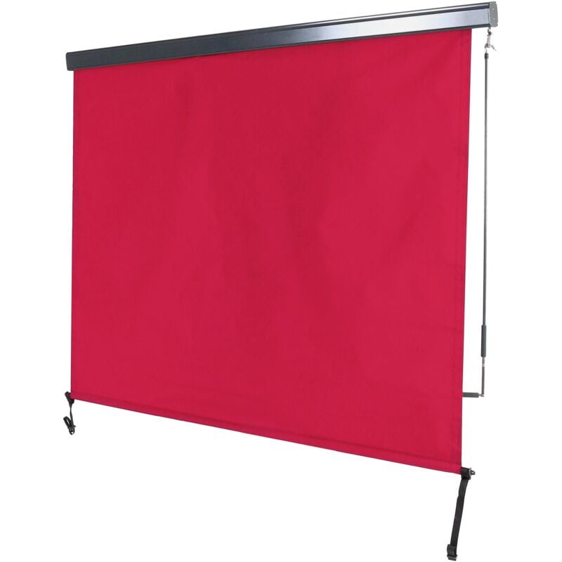 foto del prodotto hhg tenda da sole verticale avvolgibile per finestra 621 180x250cm rosso bordeaux