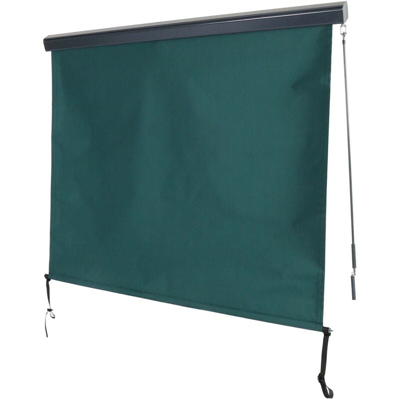 foto del prodotto hhg tenda da sole verticale avvolgibile per finestra 621 180x250cm verde acqua