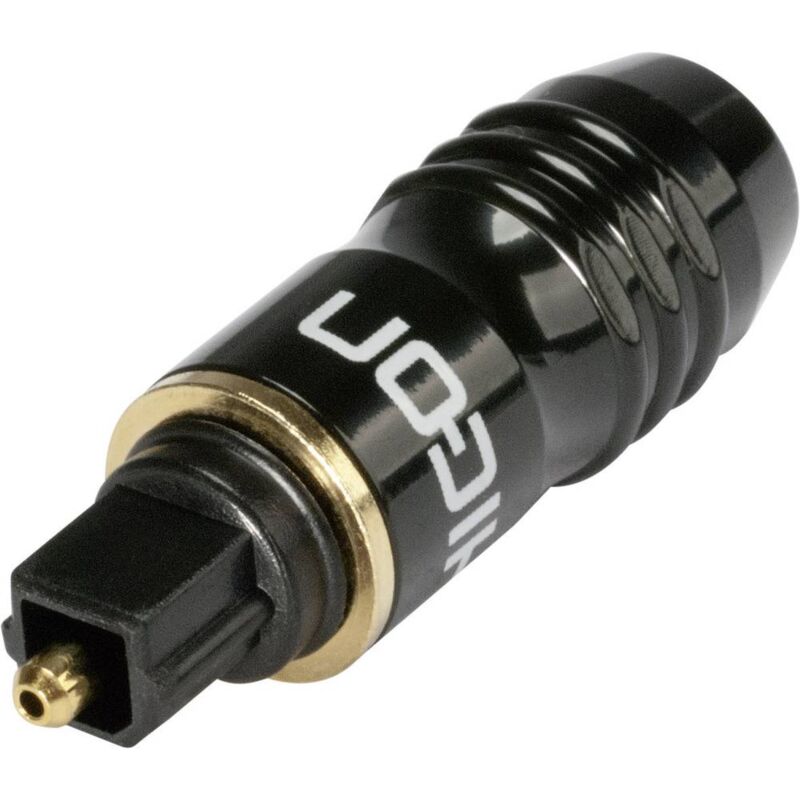 foto del prodotto hi tl01 connettore toslink spina dritta numero poli num 1 nero 1 pz. hicon
