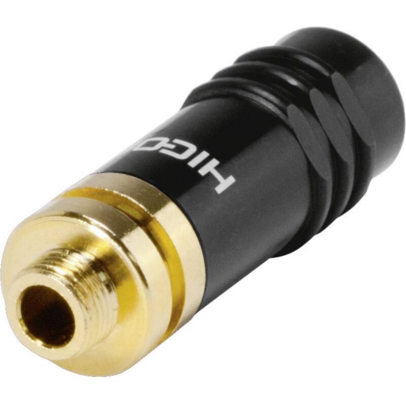 foto del prodotto hicon hi j35s screw f jack 3.5 mm presa dritta numero poli num 3 stereo nero 1 pz.