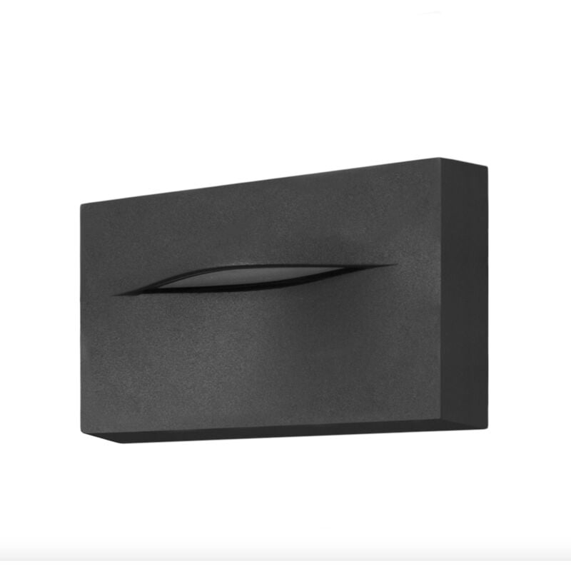 foto del prodotto hide aplique de pared led rectangular para se alizaci n de caminos y rodapi s con luz neutra 4000k color gris urbano