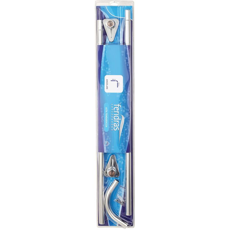 foto del prodotto hidra asta tenda doccia angolare, metallo, cromo, 4.0x15x90.5 cm feridras