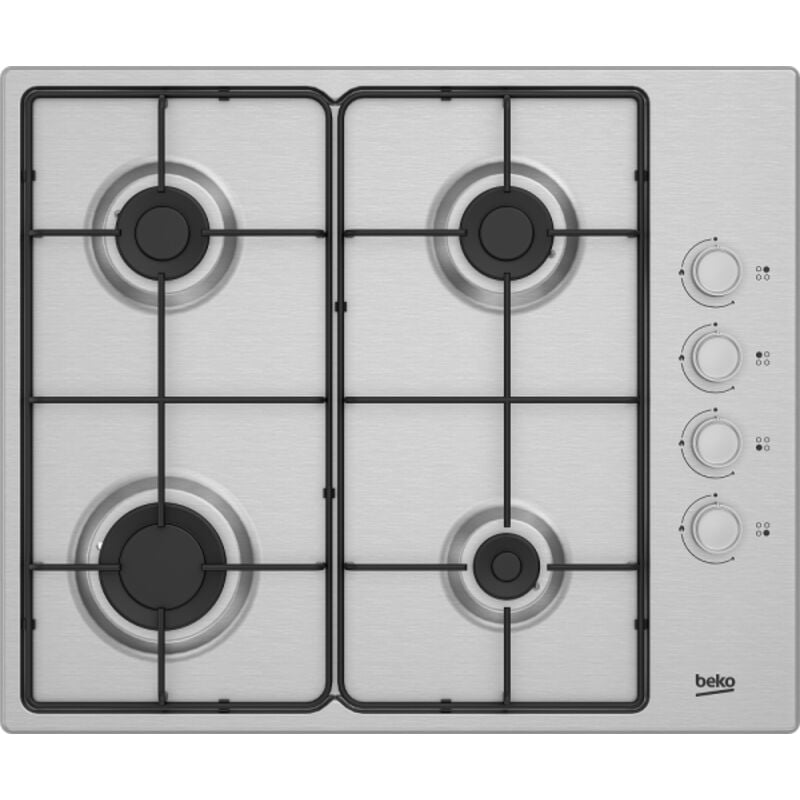 foto del prodotto higg641c3sx piano cottura da incasso a gas 4 fornelli inox - beko