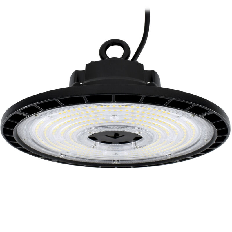 foto del prodotto highbay led parit - 100w - 1600lm - 4000k - ip65 - nero - 270x270x115mm
