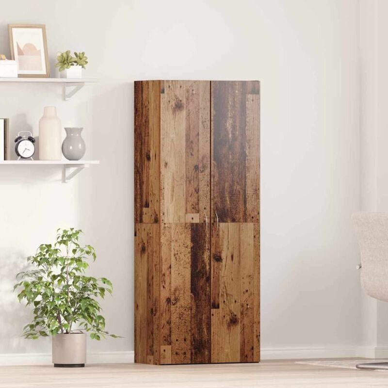 foto del prodotto highboard in legno invecchiato 60 x 32 x 153 cm fatto in legno ingegnerizzato. vidaxl