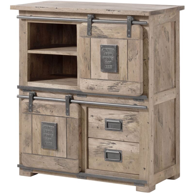 foto del prodotto highboard mango 90x45x100 beige lackiert railway 3005