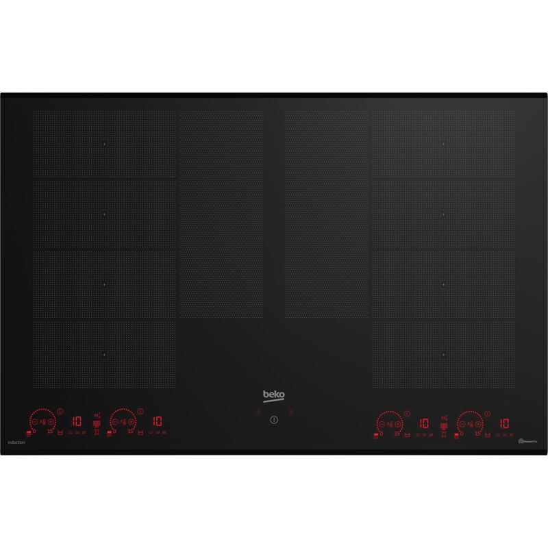 foto del prodotto hii88810nti piano a induzione, full flexi, 80 cm. colore del prodotto nero, posizionamento dell apparecchio da incasso, dimensione della larghezza