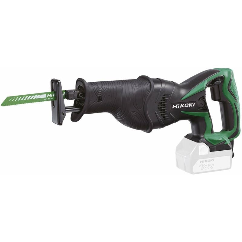 foto del prodotto hikoki cr18dslw4z sierra de sable a bateria 18v velocidad 0 2500 rpm sin bateria ni cargador cr18dsll4