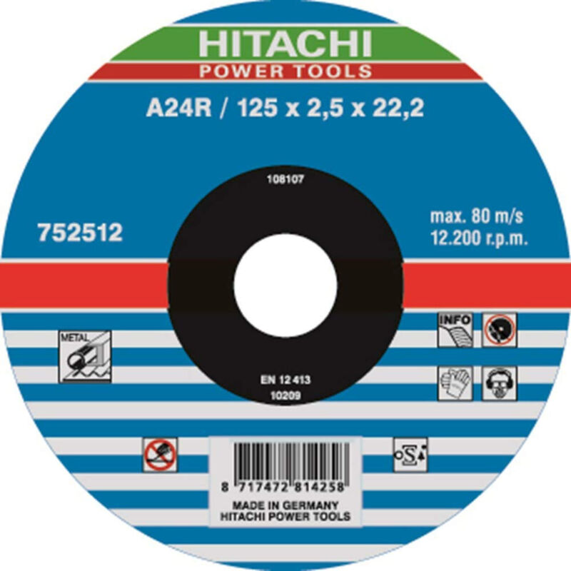 foto del prodotto hikoki hitachi 752525 disco da taglio 230 mm per metallo, set 25 pezzi, spessore 3 mm