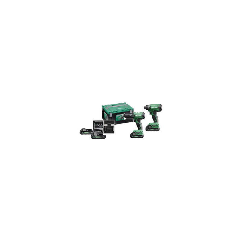 foto del prodotto hikoki hitachi combopack kc18da trapano avvitat imp 18v