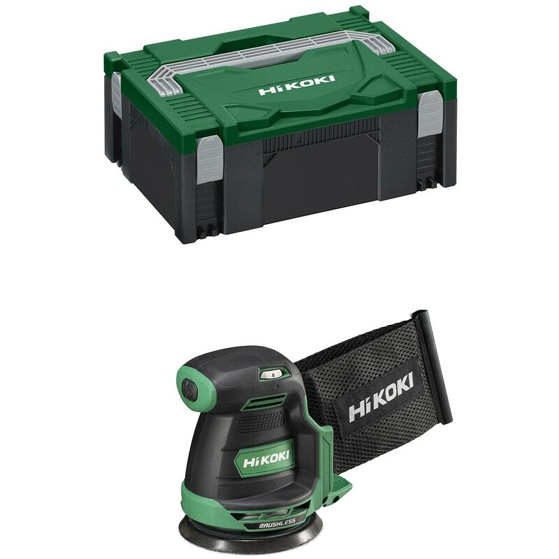 foto del prodotto hikoki levigatrice rotorbitale sv1813daw2z solo corpo valigetta hscii 