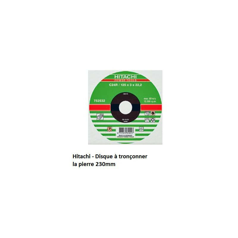 foto del prodotto hikoki liquidazione hitachi disco da taglio per pietra 230mm 752535