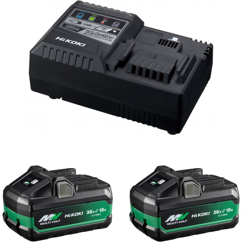 foto del prodotto hikoki power set uc18ysl3wjz 2 x 4,0ah 8,0ah uc18ysl3 