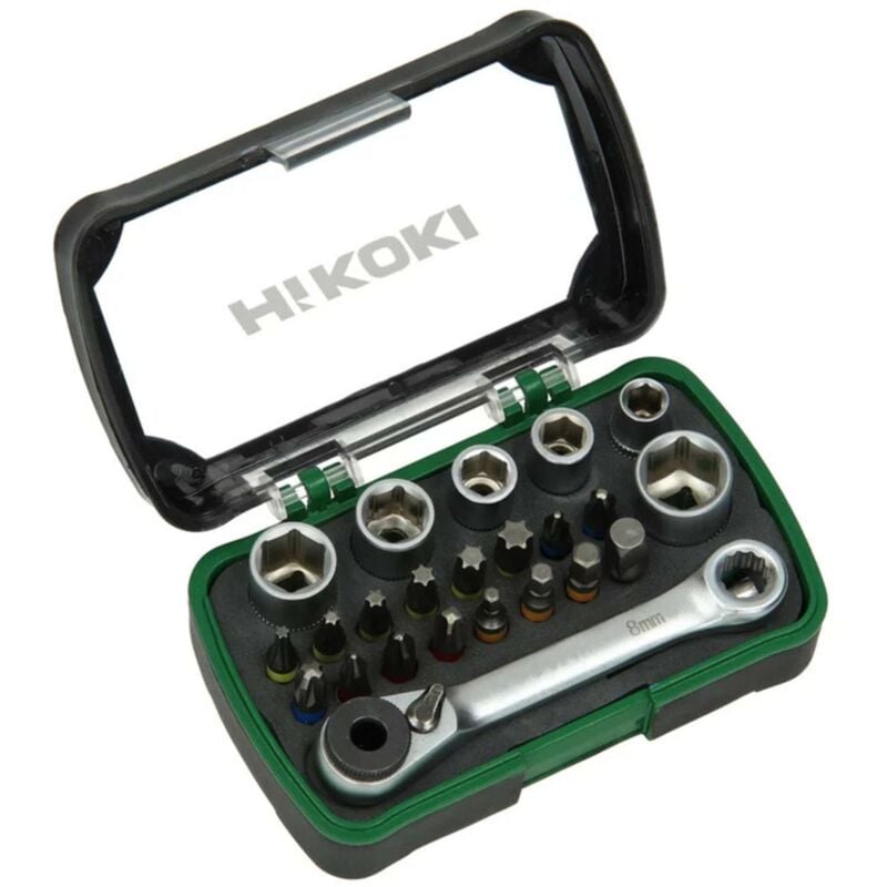 foto del prodotto hikoki set kit inserti 24 pezzi assortiti per trapani avvitatori utensili elettrici con portainserto magnetico