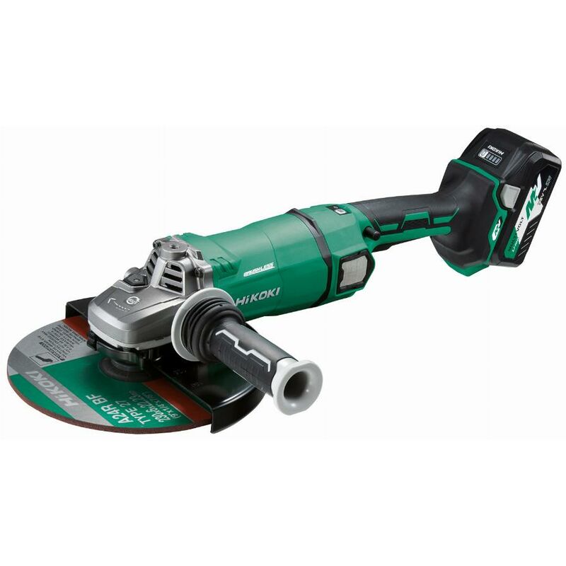 foto del prodotto hikoki smerigliatrice multivolt 36v 4 8ah 230 scatola freno senza spazzole g3623dawgz