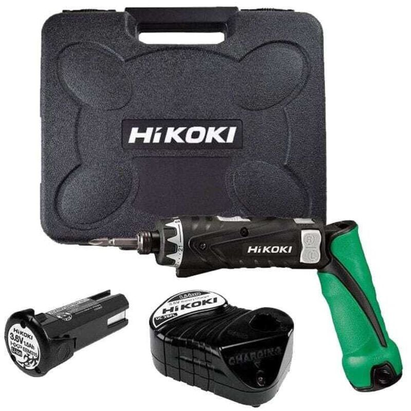foto del prodotto hikoki tournevis sans fil 3,6v 2 batteries 1,5ah chargeur db3dl2wcz