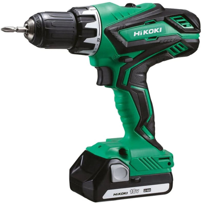 foto del prodotto hikoki trapano avvitatore a percussione 18v 1,5ah lion