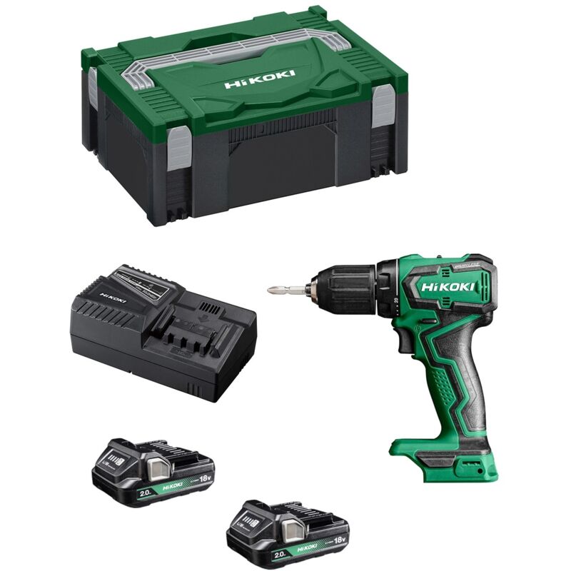 foto del prodotto hikoki trapano avvitatore ds18ddwrz 2 x 2,0 ah uc18yfsl valigetta hscii 
