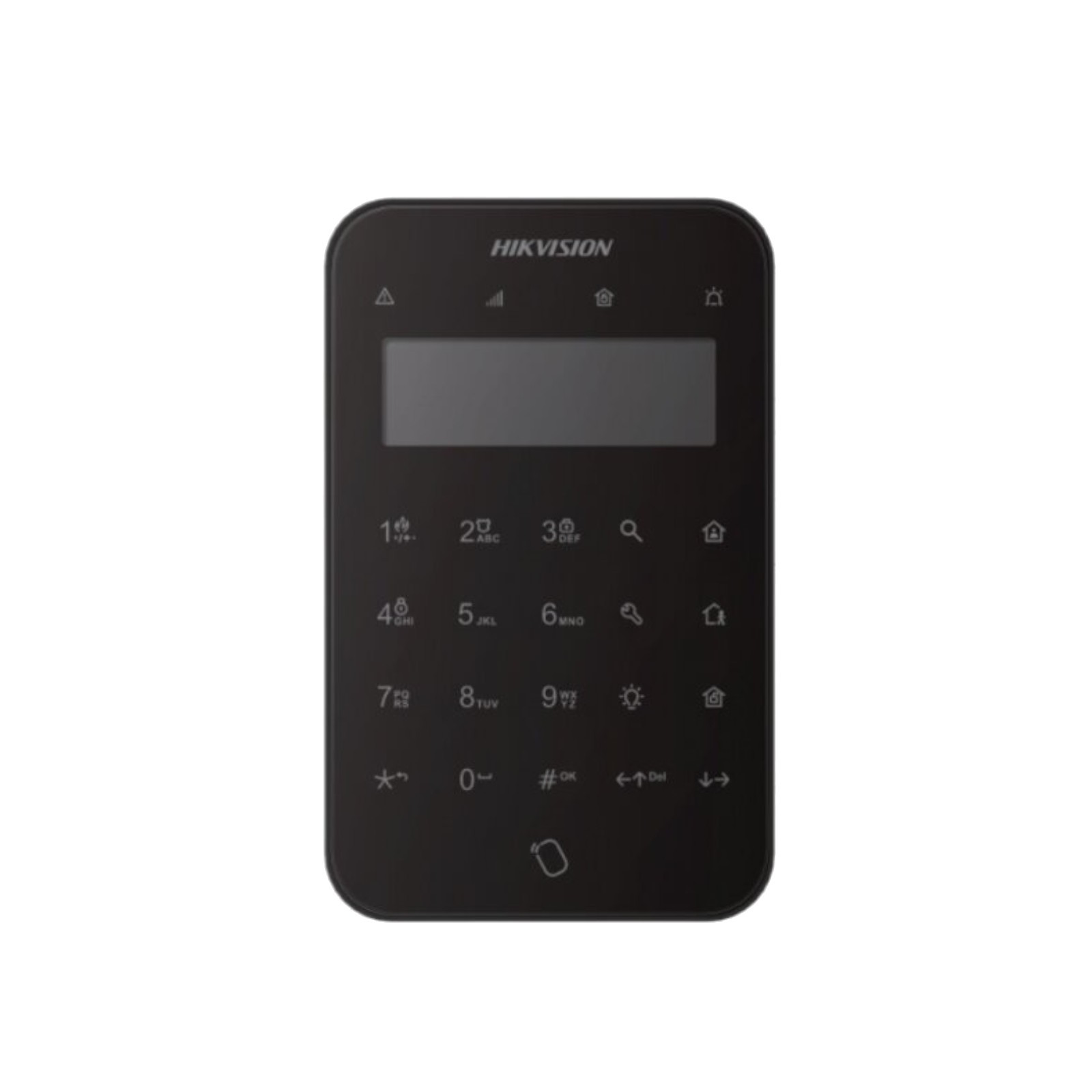 foto del prodotto hikvision alarm wireless led wireless lcd keypad black ds-pk1-lt-we