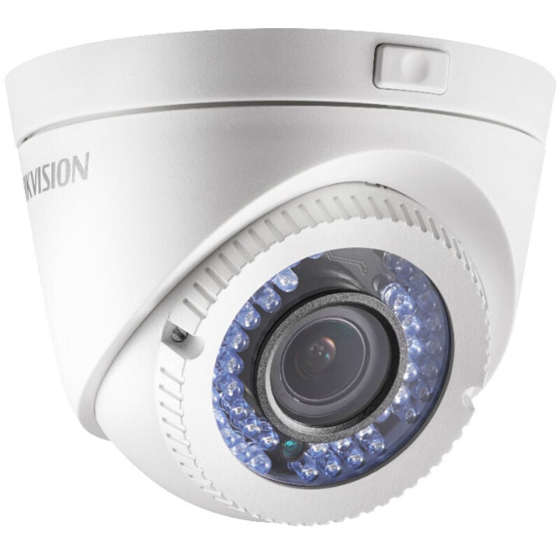 foto del prodotto hikvision ds-2ce56d0t-vfir3e telecamera cctv esterno 2mp visione notturna 40m bianco
