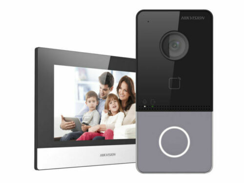 foto del prodotto hikvision ds-kis603-p kit videocitofono ip 2 mpx con lettore mifare per sblocco serratura