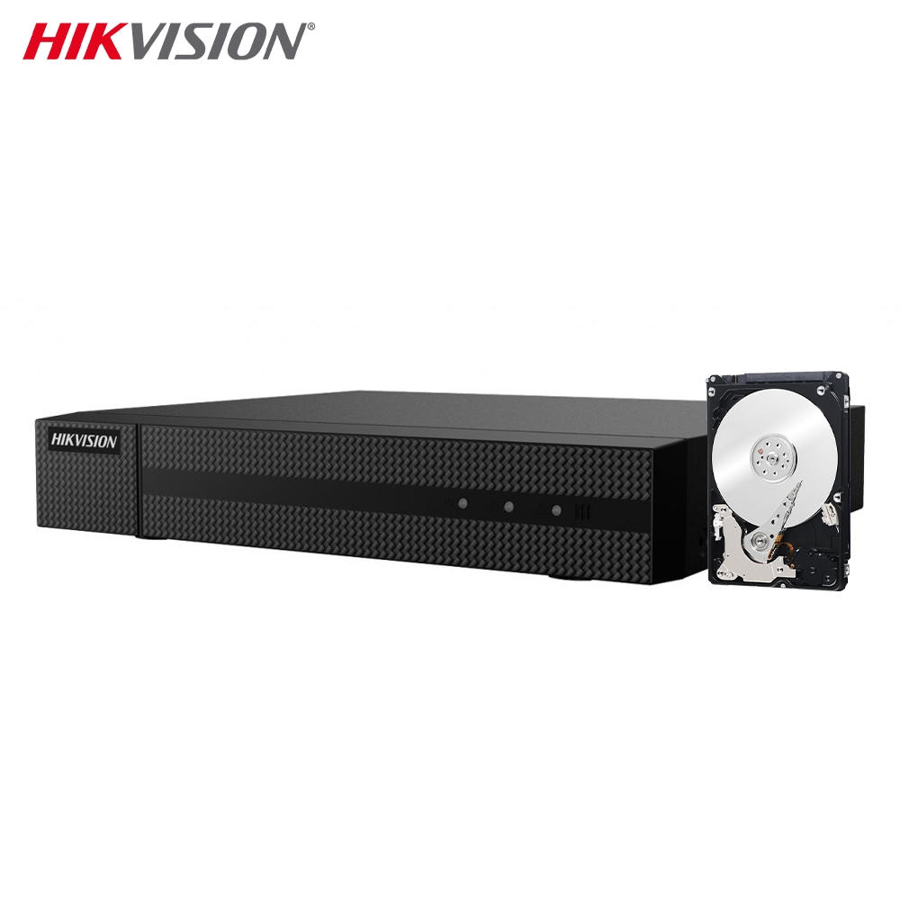 foto del prodotto hikvision hwd 7104mh g2 4k hd serie hiwatch turbo 4ch 8mpx 5in1 h.265 hd 1 tb