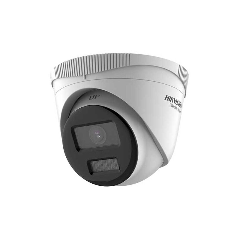 foto del prodotto hikvision hwi t229h hiwatch series telecamera turret dome ip color vu hd 1080p 2mpx 2.8mm visione a colori h.265 poe ip67