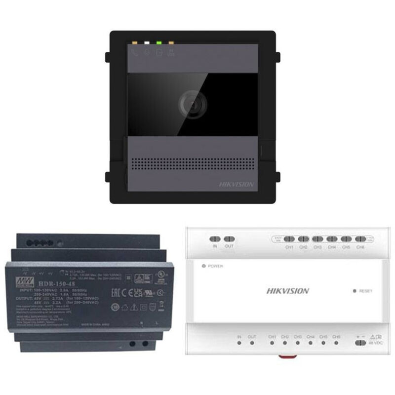 foto del prodotto hikvision kit start sistema videocitofoni 2f ds kis711 cod. 305304924 