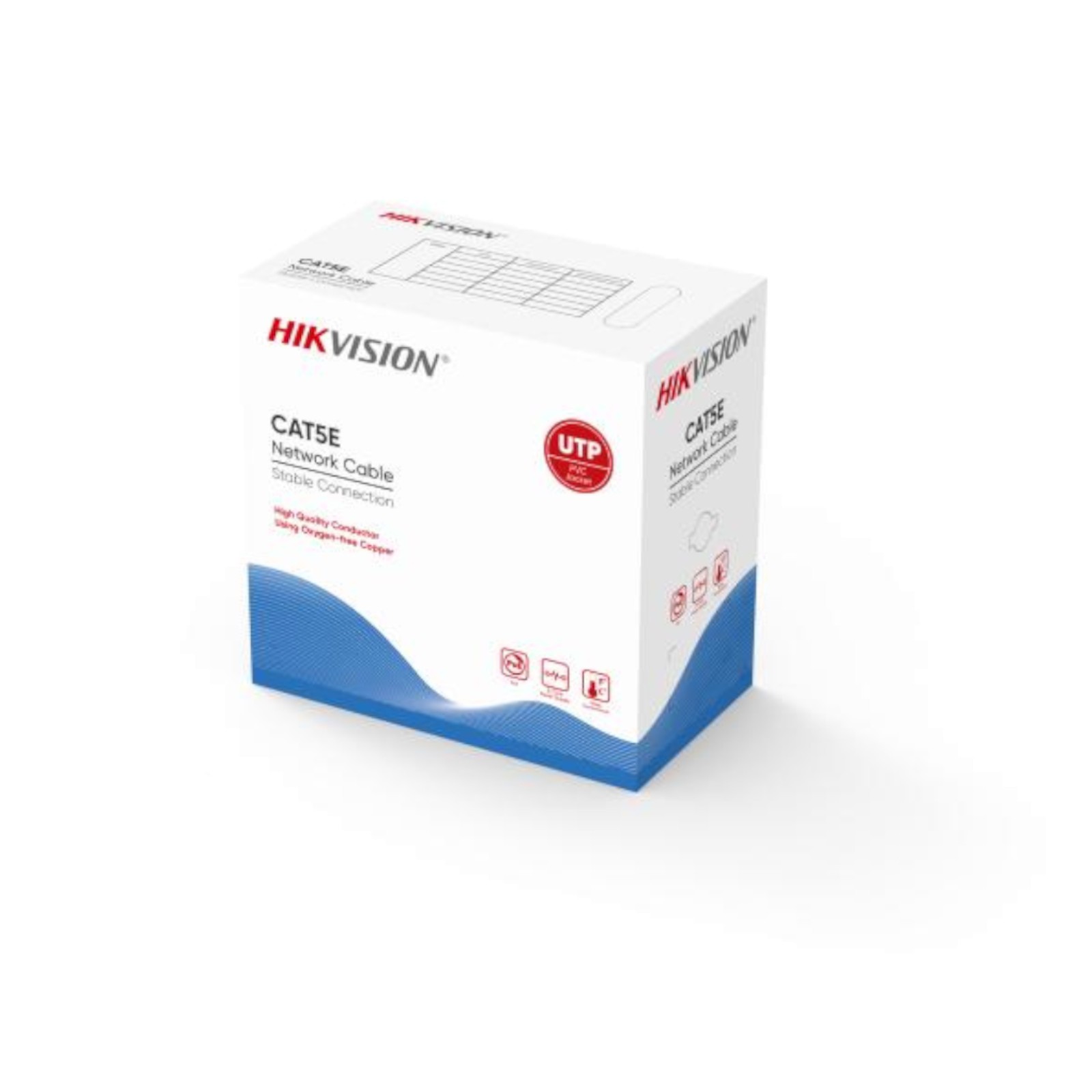 foto del prodotto hikvision matassa cavo lan 305m cat5e utp network cable rame ds-1ln5e-s