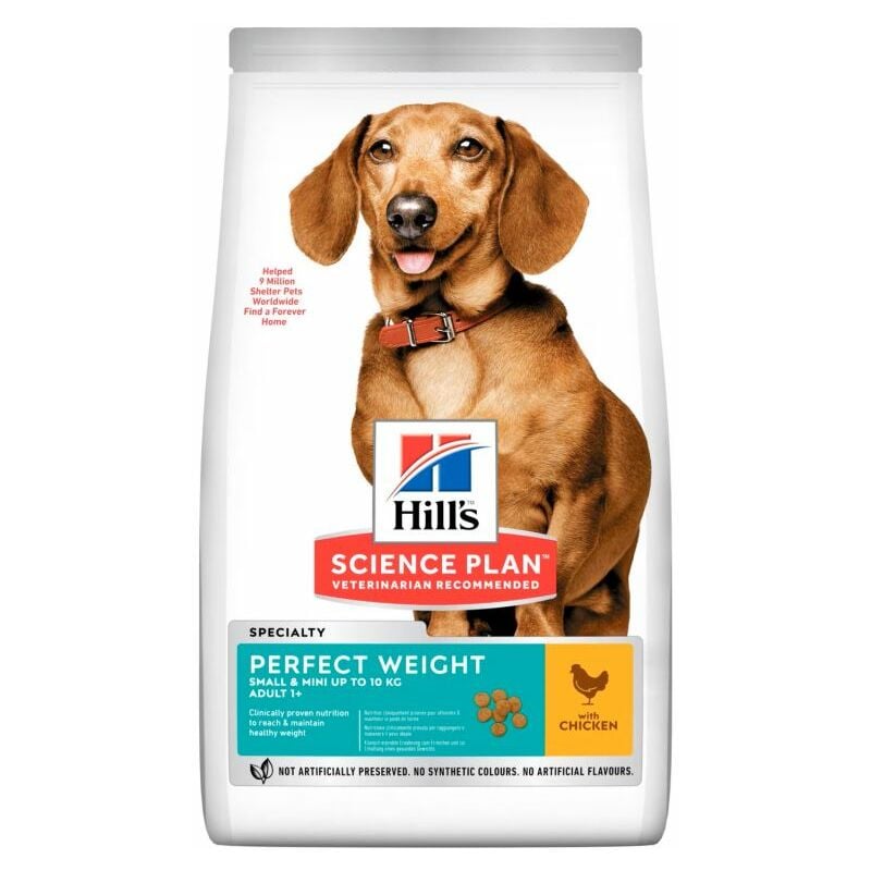 foto del prodotto hill s cane science plan small mini adult perfect weight 1,5 kg pollo