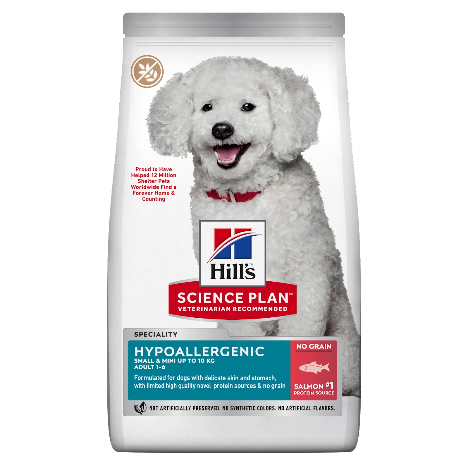 foto del prodotto hill's canine adult hypoallergenic small&amp;mini salmone 6 kg