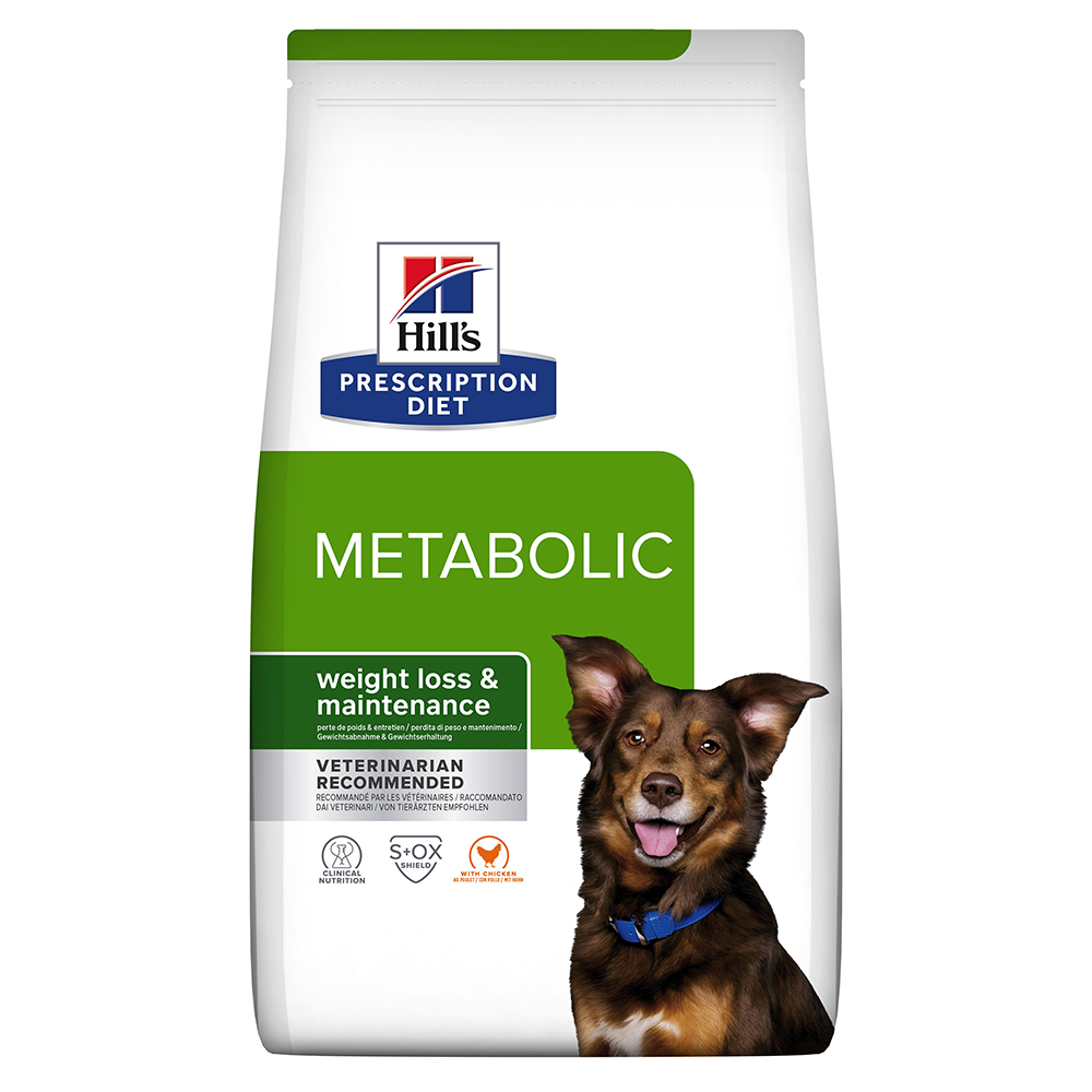 foto del prodotto hill s metabolic weight management prescription diet crocchette con pollo 1,5 kg