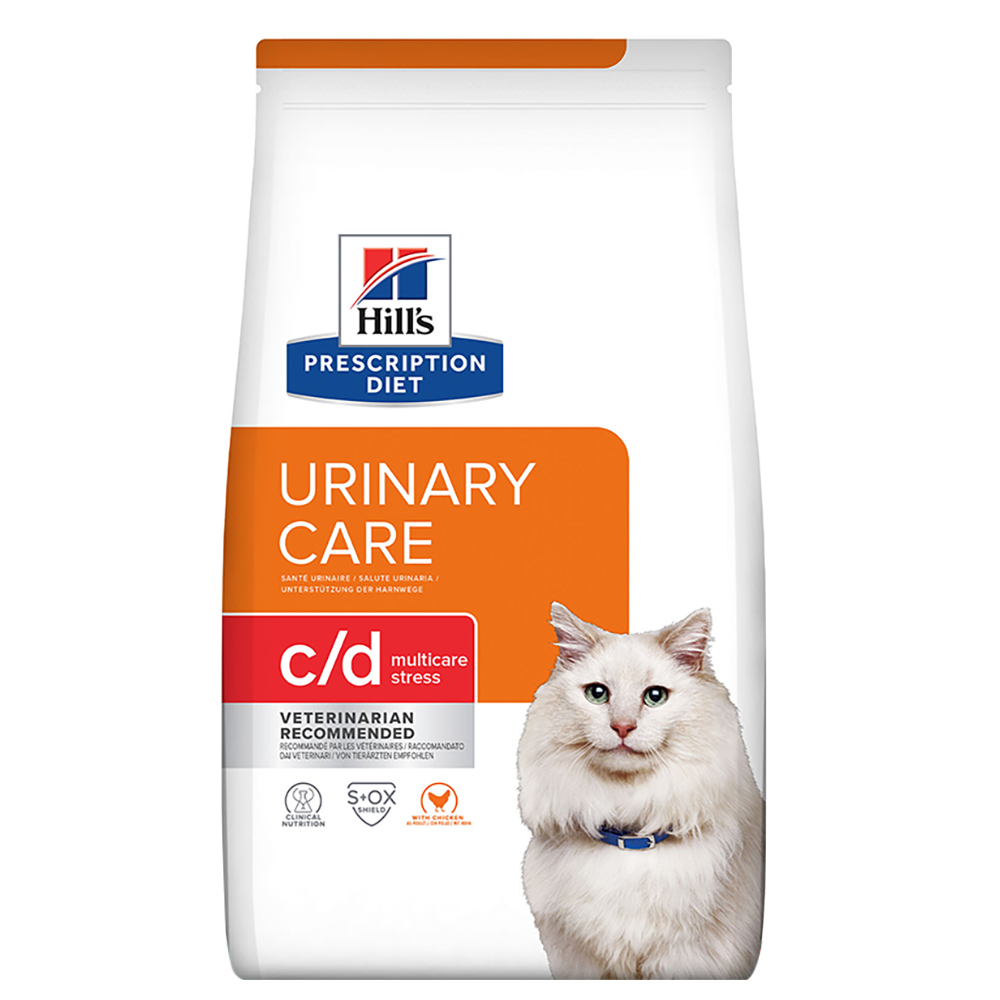 foto del prodotto hill s prescription diet c d multicare stress urinary crocchette per gatto pollo 8 kg