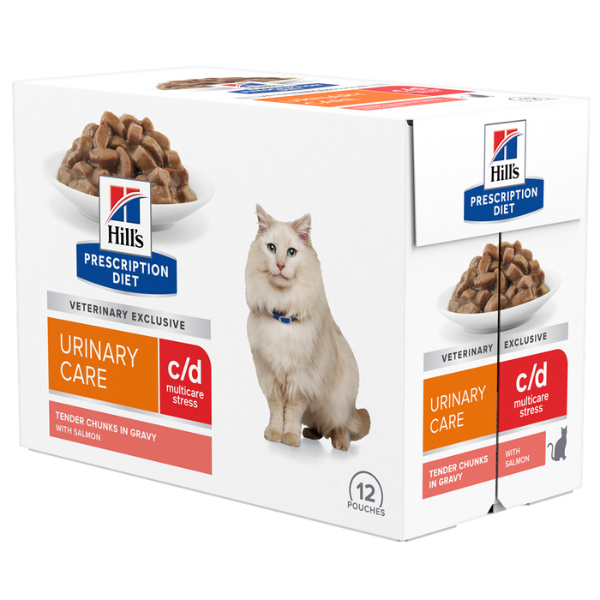 foto del prodotto hill s prescription diet c d urinary stress feline multipack 12x85 gr salmone 1 ordine scegli lo sconto bzr5 bzr20 200 punti fedelt 