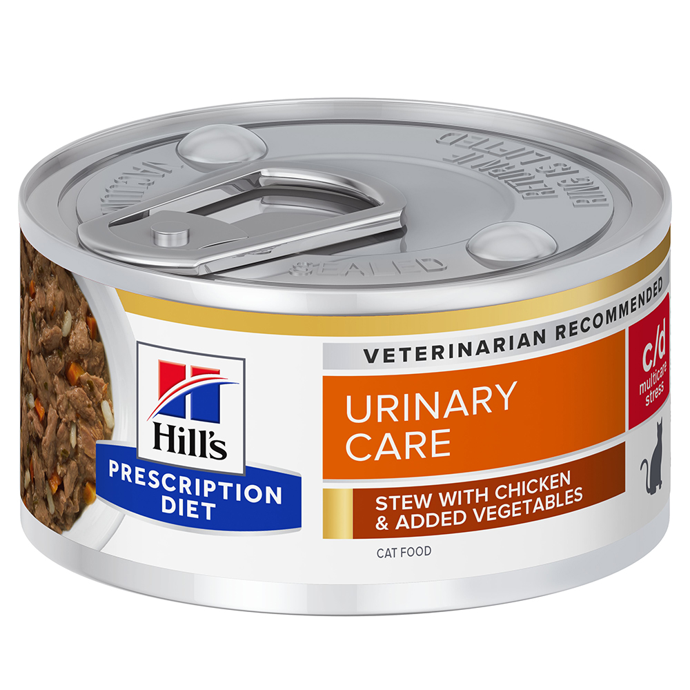 foto del prodotto hill s prescription diet c d urinary stress spezzatino pollo per gatti 1 x 82 g
