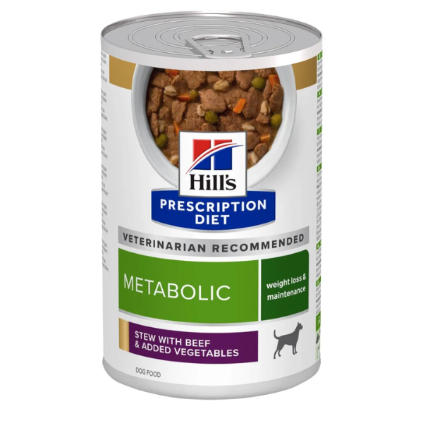 foto del prodotto hill s prescription diet canine metabolic 354 gr spezzatino manzo e verdure confezione da 6 pezzi dieta veterinaria per cani 1 ordine scegli lo sconto bzr5 bzr20 200 punti fedelt 