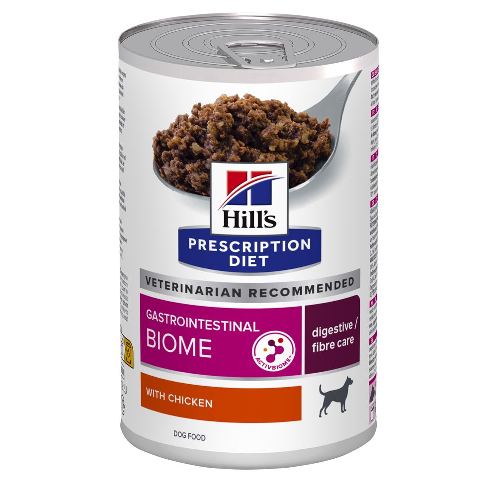 foto del prodotto hill s prescription diet gastrointestinal biome pollo umido per cane 12 x 370 g