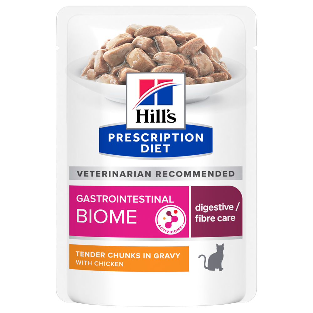 foto del prodotto hill s prescription diet gastrointestinal biome umido in buste pollo 12 x 85 g