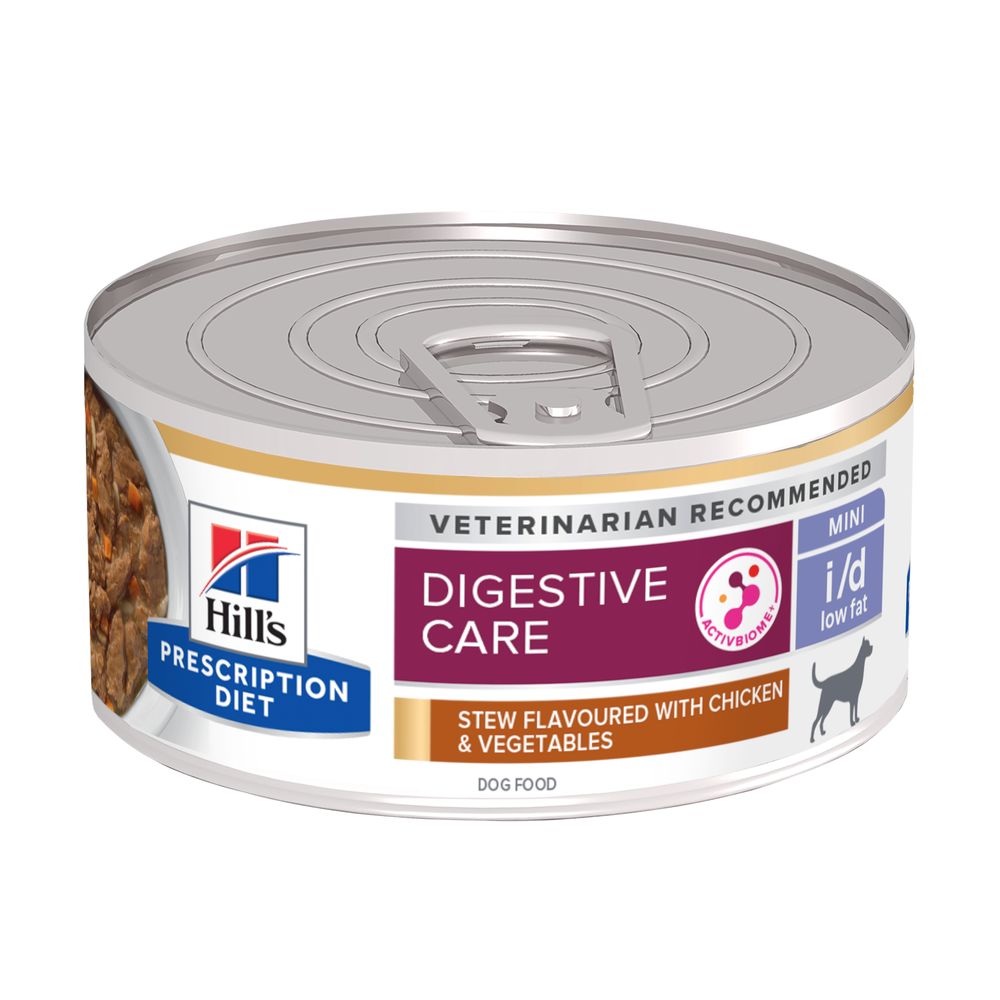 foto del prodotto hill s prescription diet i d digestive care low fat spezzatino pollo per cane 24 x 156 g