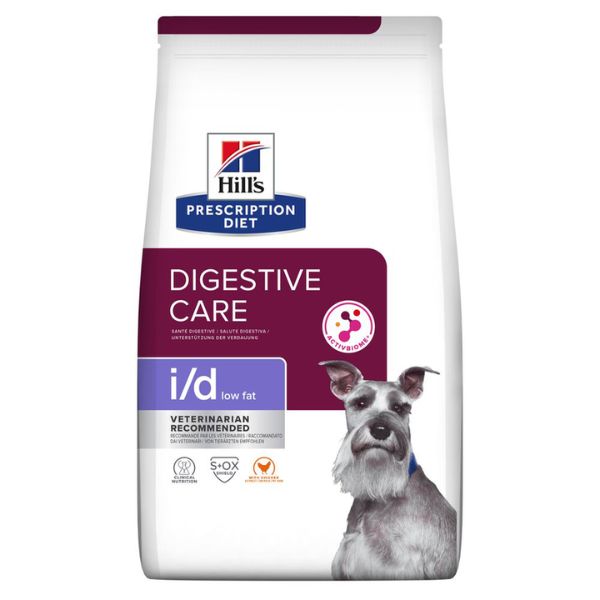 foto del prodotto hill s prescription diet i d low fat canine 12 kg dieta veterinaria per cani 1 ordine scegli lo sconto bzr5 bzr20 200 punti fedelt 