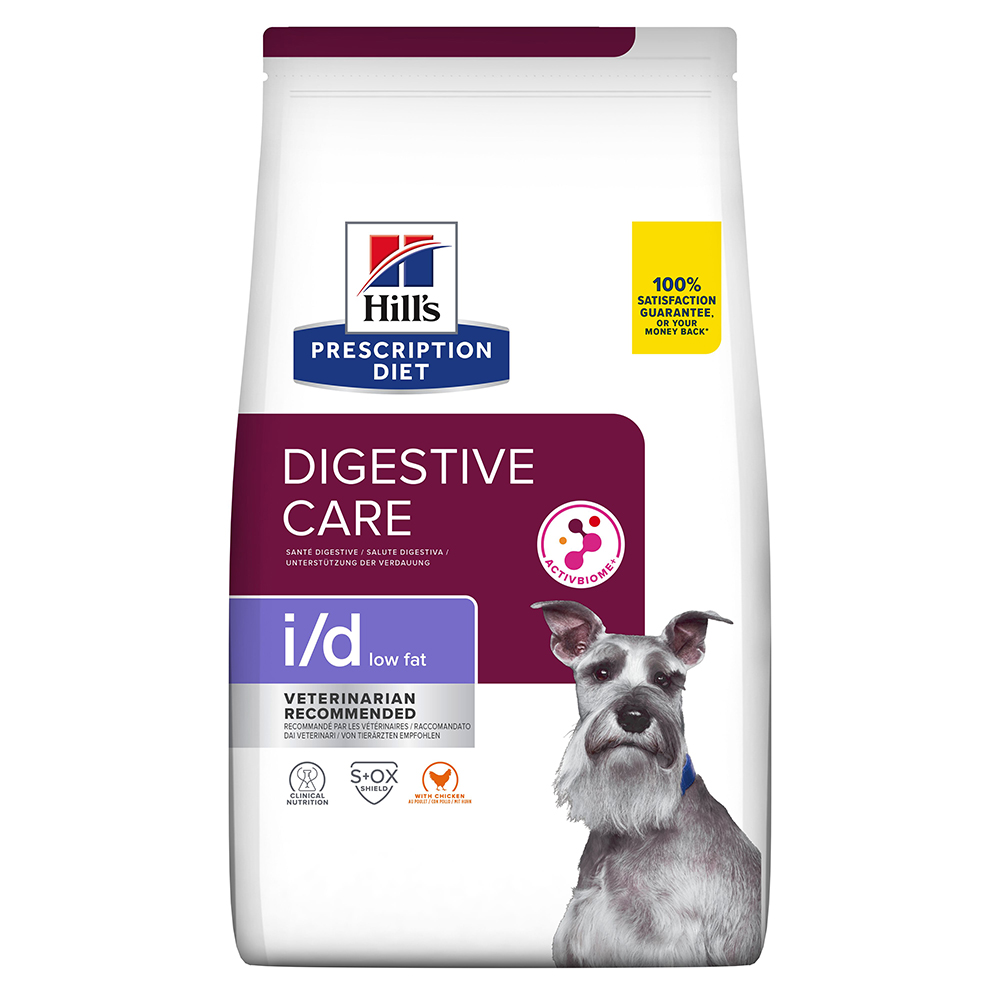 foto del prodotto hill s prescription diet i d low fat digestive care secco per cani 1,5 kg