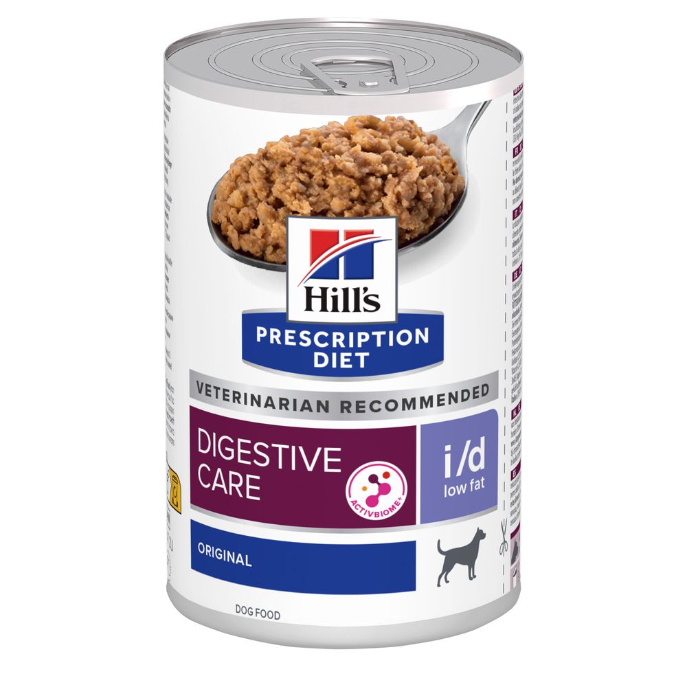 foto del prodotto hill s prescription diet i d low fat digestive care umido per cani 12 x 360 g