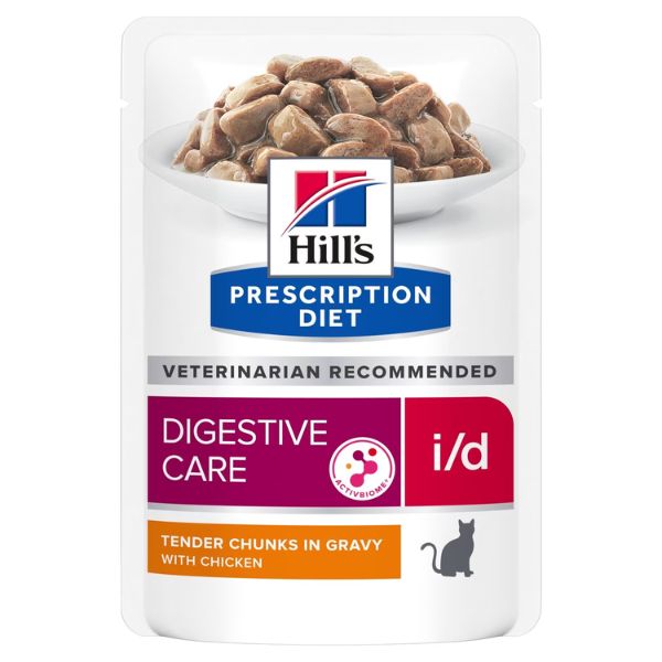 foto del prodotto hill s prescription diet i d teneri bocconcini in salsa 85 gr pollo confezione da 12 pezzi dieta veterinaria per gatti 1 ordine scegli lo sconto bzr5 bzr20 200 punti fedelt 