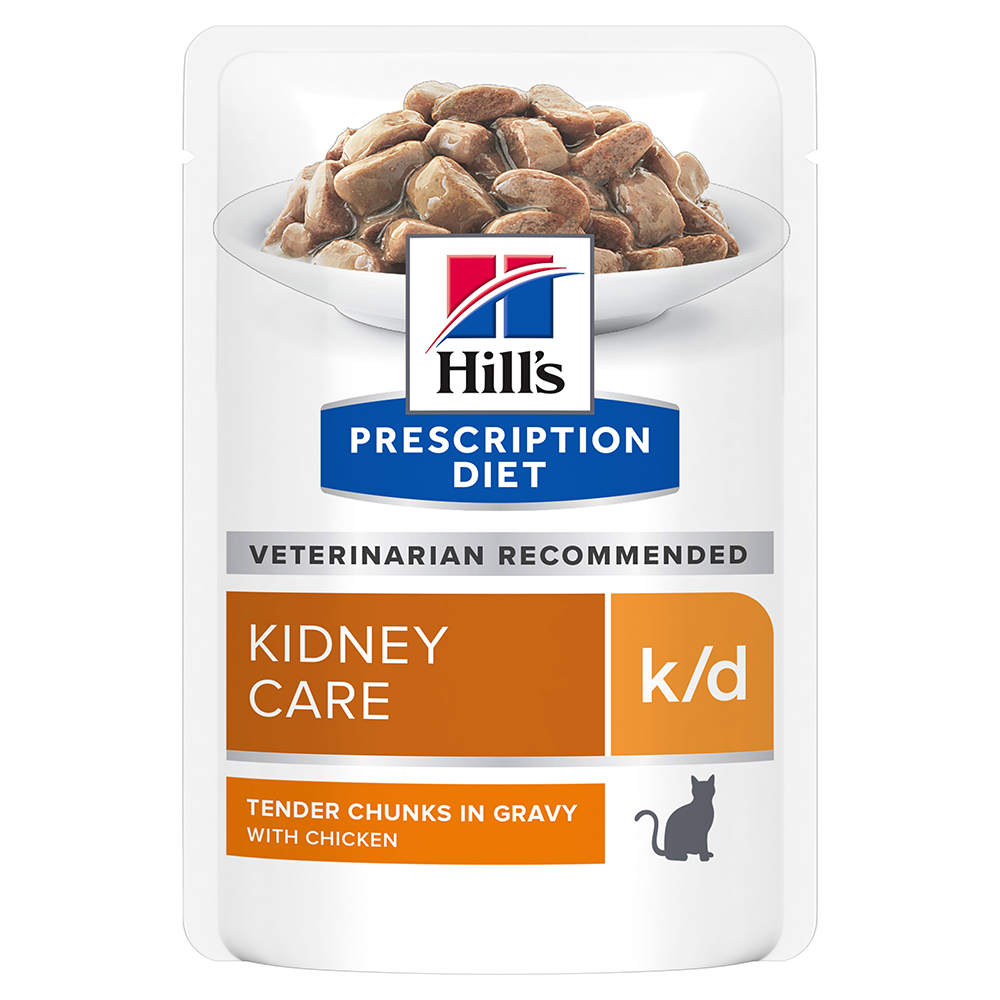 foto del prodotto hill s prescription diet k d kidney care umido per gatti buste 12 x 85 g pollo 