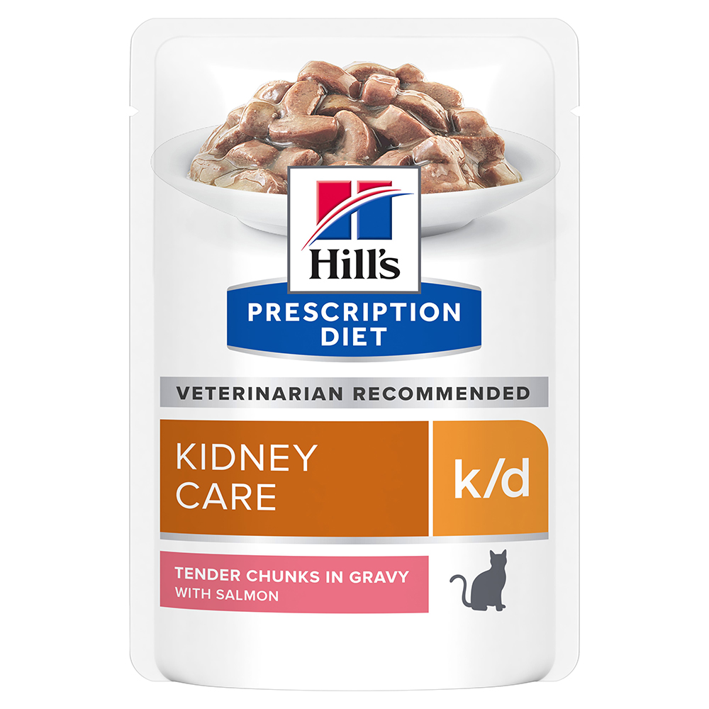 foto del prodotto hill s prescription diet k d kidney care umido per gatti buste 12 x 85 g salmone 