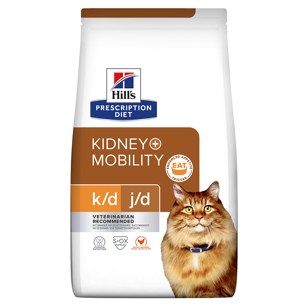 foto del prodotto hill s prescription diet k d mobility secco gatto pollo 3 kg