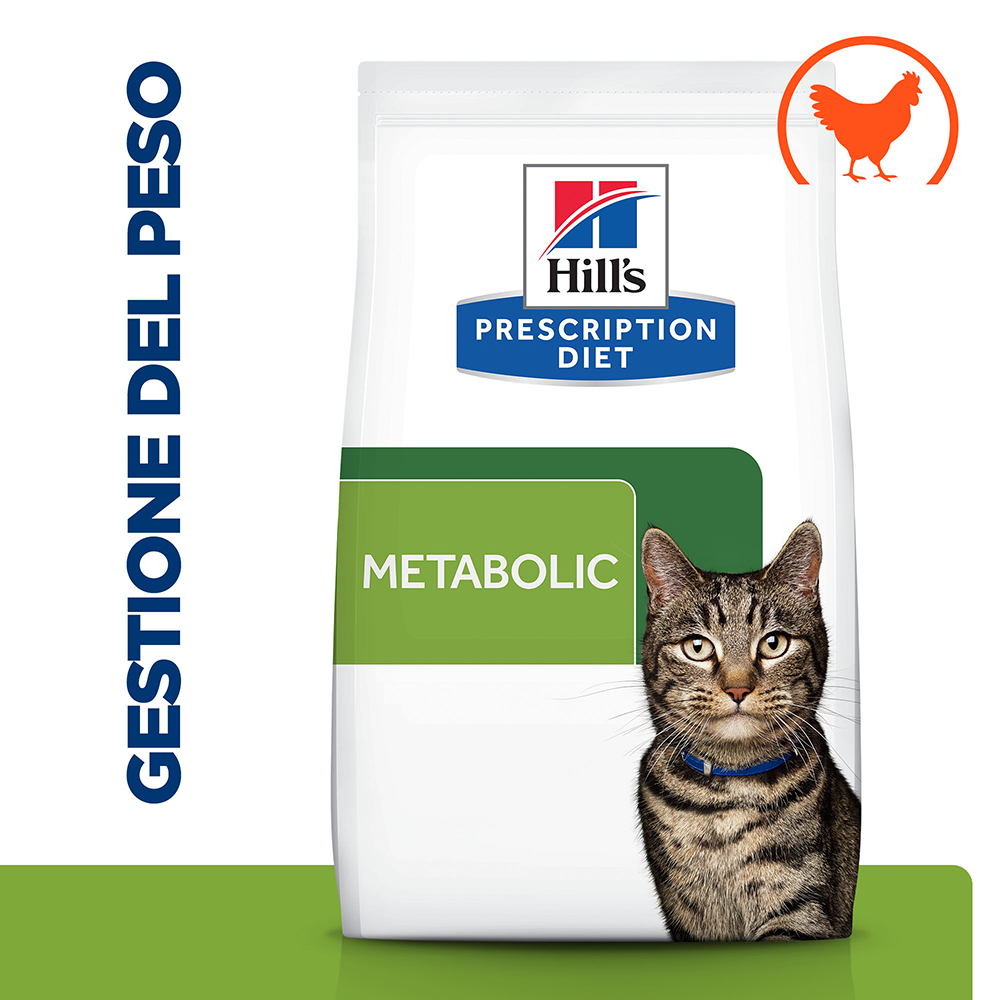 foto del prodotto hill s prescription diet metabolic weight management secco gatto pollo 1,5 kg