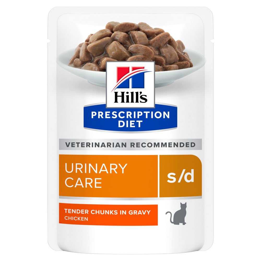 foto del prodotto hill s prescription diet s d urinary care pollo umido per gatto 12 x 85 g